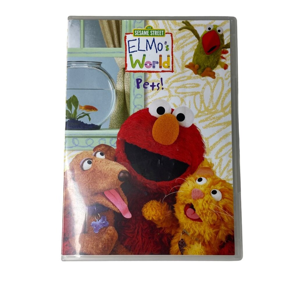 Sesame Street Elmos World Pets Childrens Learning DVD 2006 NR u